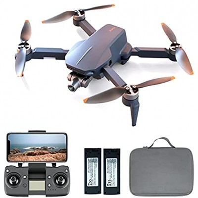 GUDA Drone quadricoptère pliable avec caméra 2 axes Avec caméra 6K Temps de vol : 20 minutes WiFi 5G Retour automatique intelligent