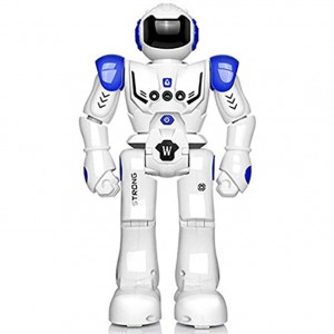 RETYLY Robot USB Charge Danse Geste Action Figure Jouet Robot Contr？Le Rc Robot Jouet pour Gar？Ons Enfants Cadeau d'anniversaire Bleu