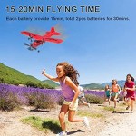 Avion Radiocommandé: RC Plane 2,4 GHz 2 canaux avec gyroscope 6 axes facile à voler pour débutants garçons et enfants FX-803