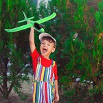Pack de 2 Avion Planeur en Mousse de 12,5 Pouces pour Enfants garçons Filles modèle d'avion en Mousse lancé à la Main Jeu de Sports de Plein air Cadeau d'anniversaire Couleur aléatoire