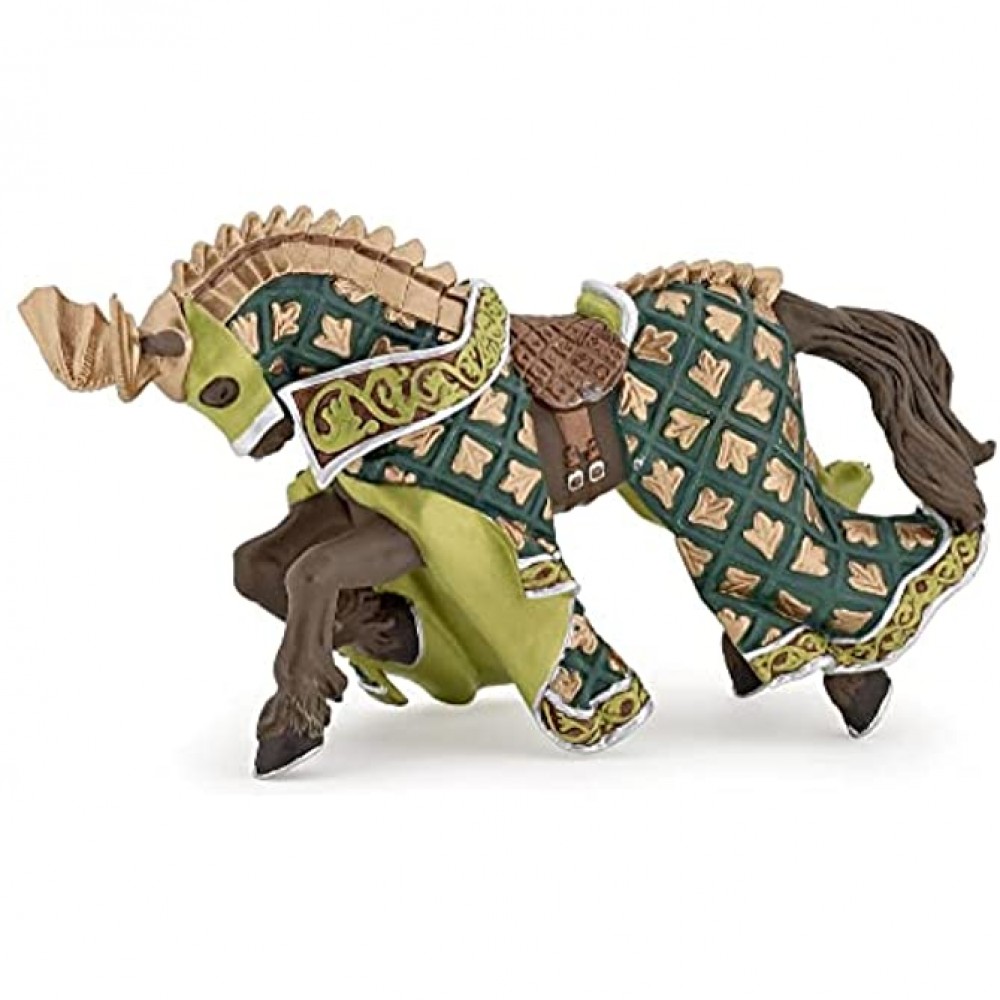 Papo 39923 Figurine Cheval du Maître des Armes Cimier Dragon
