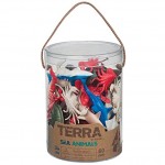 Terra by Battat – Les Animaux Marins – Assortiment de Figurines d’Animaux de la Mer en Miniature – Jouets pour Enfants de 3 Ans et Plus 60 pièces AN6002Z