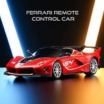 SainSmart Jr. 1:24 Ferrari Voiture pour Enfant Modèle sous Licence Ferrari FXX K Evo RC Telecommandée Jouet pour Garçon Fille 3-18 Ans Rouge
