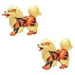 Pokémon Figurine Battle Feature Arcanin Arcanine Figurine articulée 12 cm de Arcanin avec Fonction Lance-Flamme