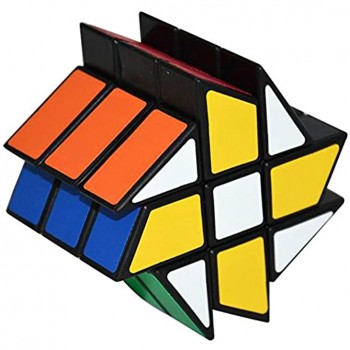 Coolzon Fenghuolun Puzzle Cube Spécial Cubo Jouet de Vitesse Version Autocollant de PVC 57mm Noir …