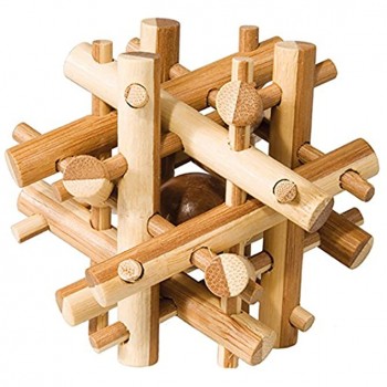 Fridolin 17492 Puzzle Casse Tête Bambou Bâton Magique Niveau 2 Difficile
