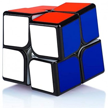 Maomaoyu Speed Cube Original 2x2 2x2x2 Magic Puzzle Cube de Vitesse Magique Cadeau de Vacances pour Enfants Adultes Noir