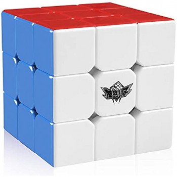 D-FantiX 3x3 La Vitesse Puzzle Cube La Magie Cube sans Autocollant 3x3x3 Extrêmement Rapide Brain Teser Puzzle Cube Toys 56mm