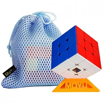 OJIN MoYu MoFang JiaoShi 2020 RS3M 3x3x3 Cube Cubing Classroom 2020 MF3RS3M 3X3 MF3 RS3 M V3 Puzzle Cube avec Un trépied Cube et Un Sac Cube sans Autocollant