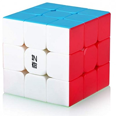 Speed Cube 3x3 3x3x3 Stickerless Magic Puzzle Cube de Vitesse Magique Cadeau de Vacances pour Enfants Adultes sans Autocollant