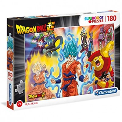Clementoni- Supercolor Puzzle-Dragon Ball Super-180 pièces- 29761