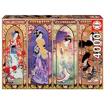 Educa Series. Collage Japonais. Puzzle 4000 pièces. Ref. 19055 Multicolore