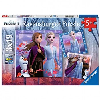 Ravensburger 05011- Puzzles 3x49 pièces La Reine des Neiges 2 Enfant
