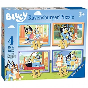 Ravensburger Bluey – Boîte de 12 16 20 24 pièces de Puzzle pour Enfants à partir de 3 Ans