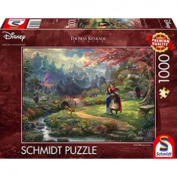 Schmidt Spiele GmbH Thomas Kinkade Disney Mulan Puzzle de 1000 pièces 59672 Multicolore