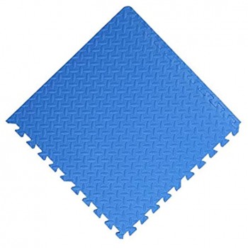 Cicilin Tapis de Protection Sol – 10 Dalles Colorées à Imbriquer 30 x 30 cm en Mousse Tapis de Puzzles pour Fitness Gym Musculation Idéal pour l'Éveil de l'enfant Bleu