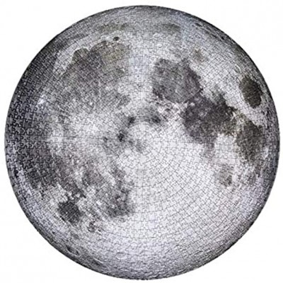 Puzzle Lune Ronde Jigsaw Apollo Lune Série D'atterrissage en Bois Irrégularité Défi 500 Pièces Éducation Toy Enfants Adultes Cadeau 0527 Color : A