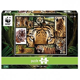 Wwf 84 Puzzle Classique Tigres 1000 Pièces