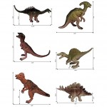 WETCEAOM Jouets de Dinosaures pour Enfants Figurines de Dinosaures 17 Pièces + Marionnettes à Doigts de Dinosaure 5 Pièces Dinosaures Jurassic World T-Rex Vélociraptor