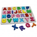 KanCai Alphabet Puzzle en Bois ABC Lettres Apprendre Les Lettres Jouet éducatif pour Les Tout-Petits et Les Enfants Alphabet Puzzle