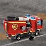 LEGO 60214 City L’Intervention des Pompiers au Restaurant de Hamburgers Caserne avec Camion Jouet pour Enfant de 5 Ans et +