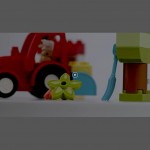 LEGO 10950 Duplo Town Le Tracteur et Les Animaux Ferme Jouet pour Les Enfants de 2 Ans et Plus avec Figurines Moutons et Fermiers