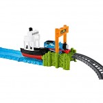 Thomas et ses amis circuit de train avec mer et bateau jouet pour enfant dès 3 ans FJK49