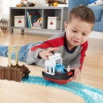 Thomas et ses amis circuit de train avec mer et bateau jouet pour enfant dès 3 ans FJK49