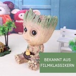 thematys® Baby Groot Pot de Fleur Figurine d'action pour Plantes et stylos du Film Classique Parfait comme Cadeau Je s'appelle BÉBÉ Groot F Gros 15x8,5x8,5cm