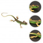 STOBOK Réalistes Faux Lézards Modèles de Lézards de Reptiles Artificiels Lézards en Plastique Jouet Figurine Jouets pour Enfants Adultes 2 Pièces