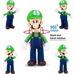 BSNOW Lot de 6 jouets Super Mario Figurines Mario et Luigi Yoshi & Mario Bros En PVC